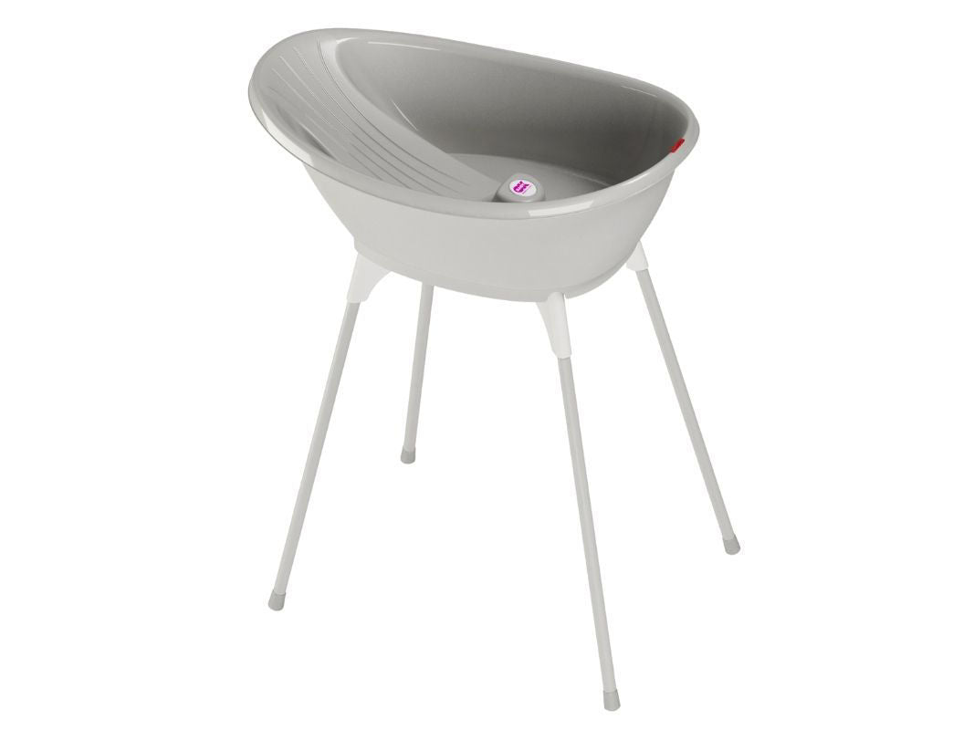 Kit Vaschetta Bella + Cavalletto di Supporto ok baby per il Bagnetto Grigio