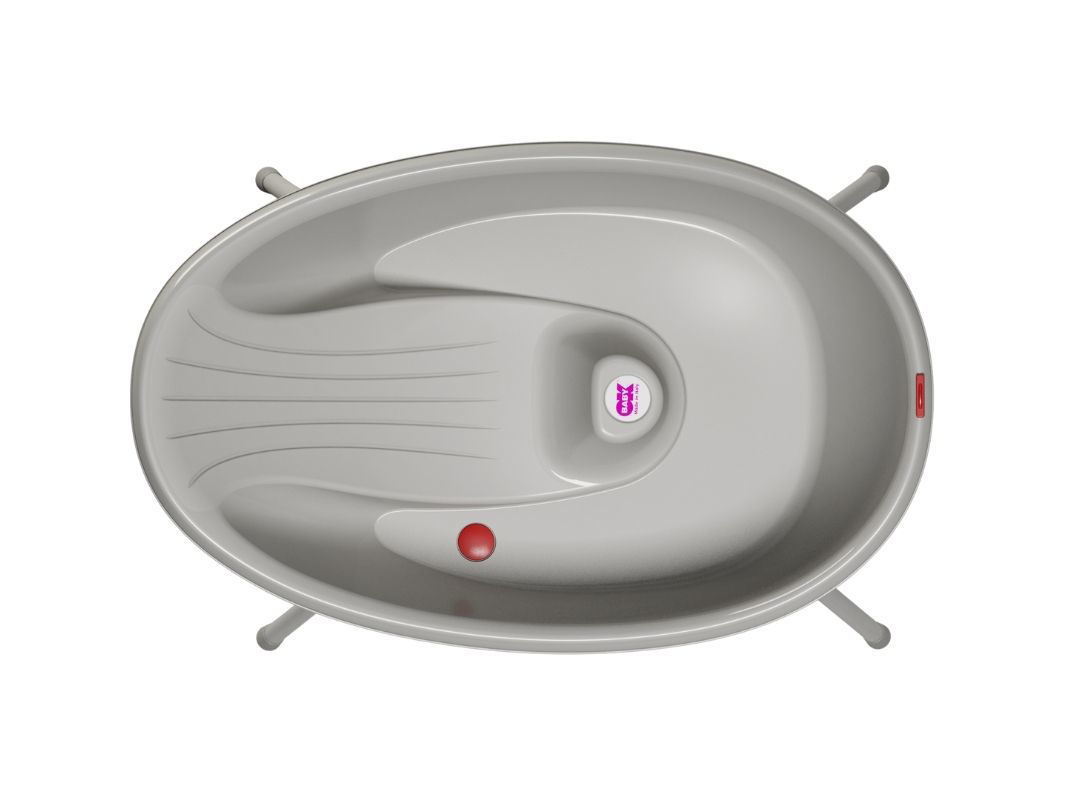 Kit Vaschetta Bella + Cavalletto di Supporto ok baby per il Bagnetto Grigio