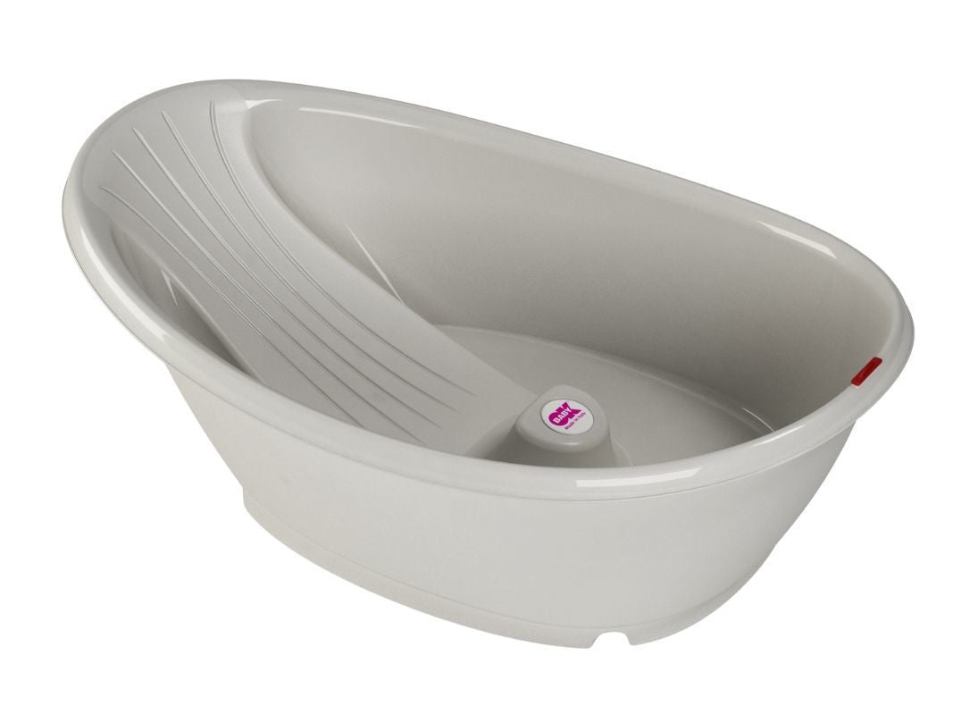 Kit Vaschetta Bella + Cavalletto di Supporto ok baby per il Bagnetto Grigio
