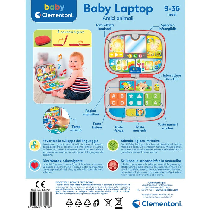 Clementoni Baby Laptop Amici Animali