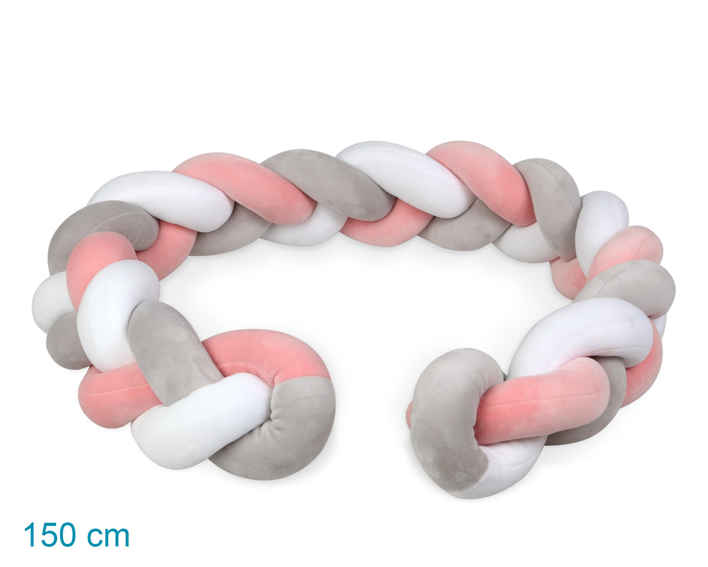 Treccia Paracolpi KioKids 1.50M Rosa/Grigia