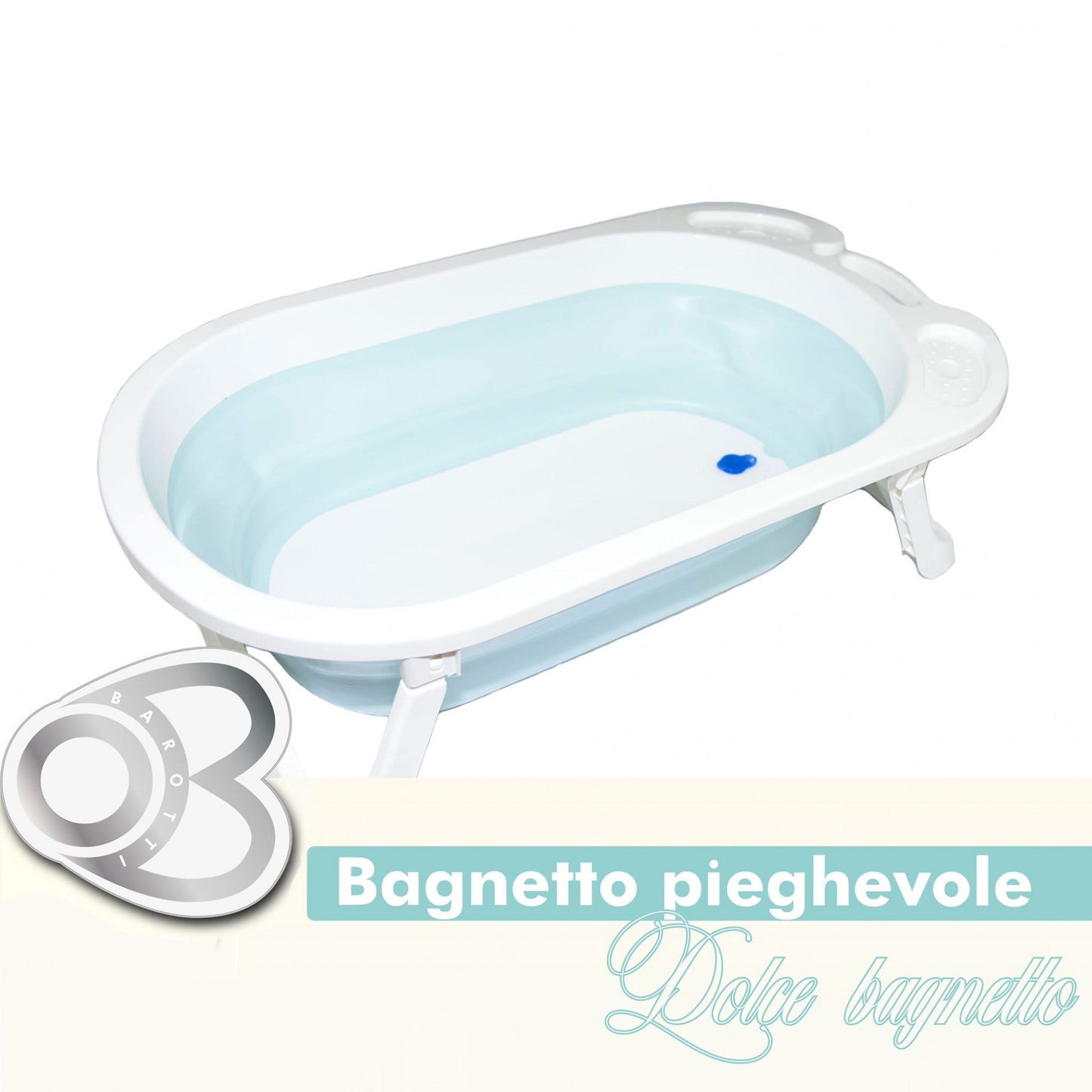 Bagnetto pieghevole Barotti azzurro