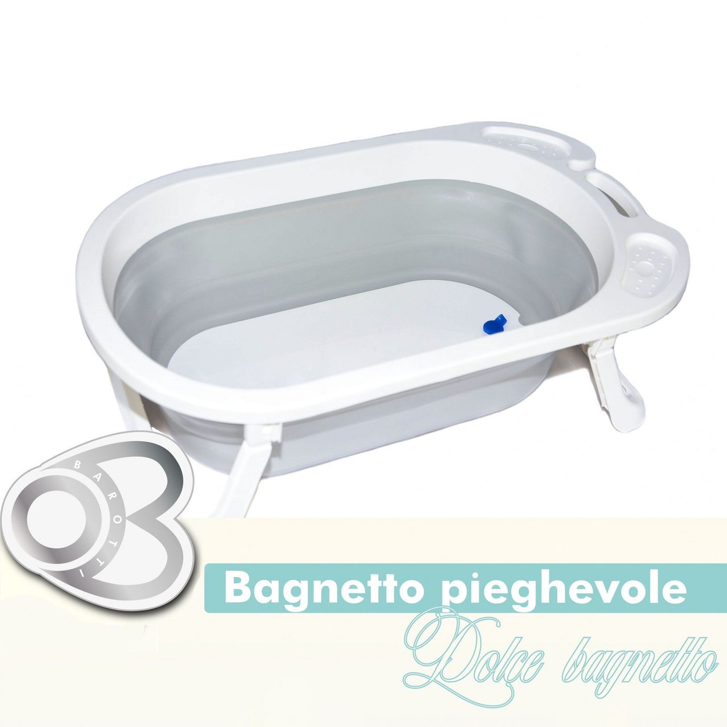 Bagnetto pieghevole Barotti grigio