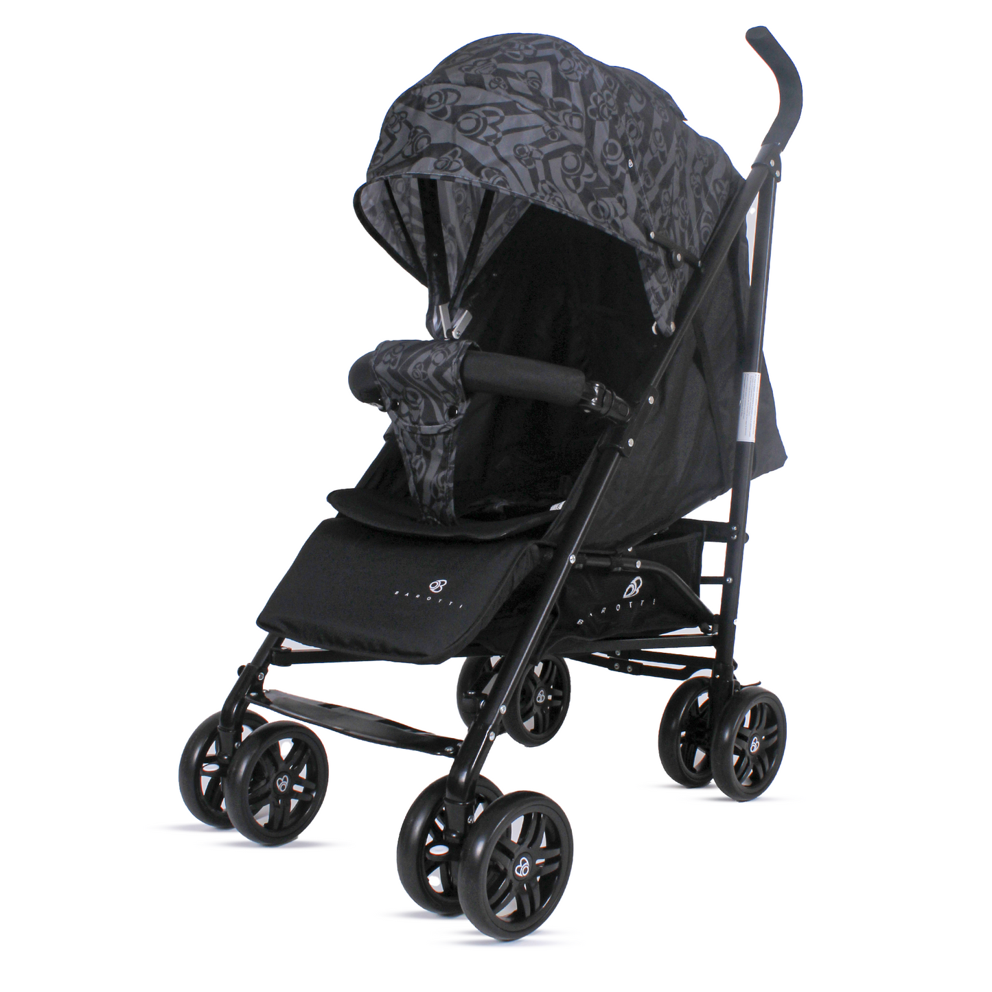 Passeggino Leggero Barotti Zoom con Borsa e Materassino Relax Black/Grey