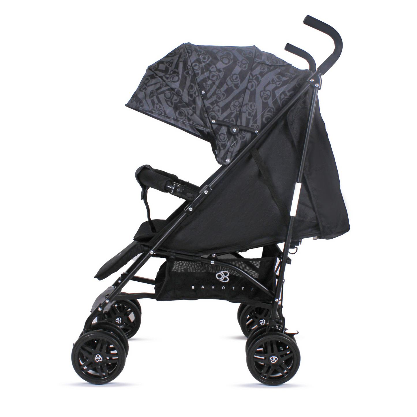 Passeggino Leggero Barotti Zoom con Borsa e Materassino Relax Black/Grey