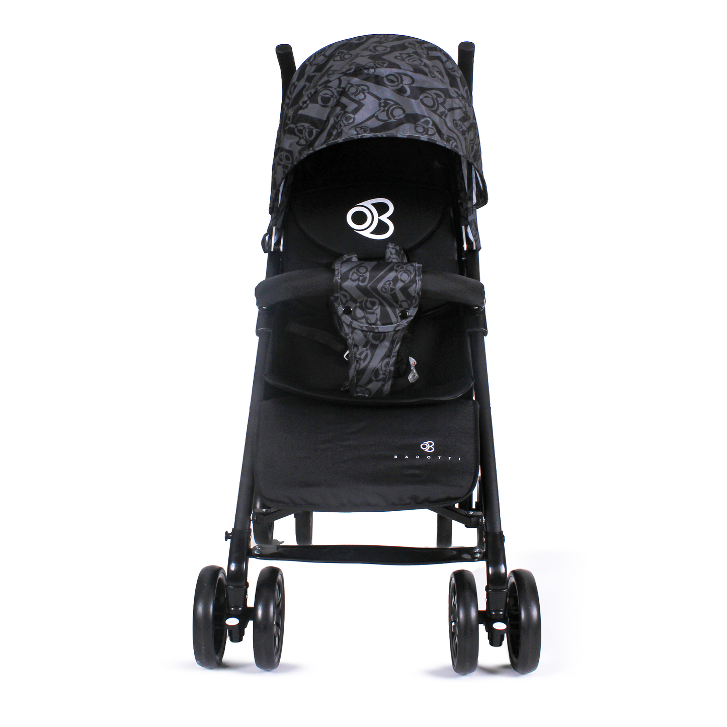 Passeggino Leggero Barotti Zoom con Borsa e Materassino Relax Black/Grey