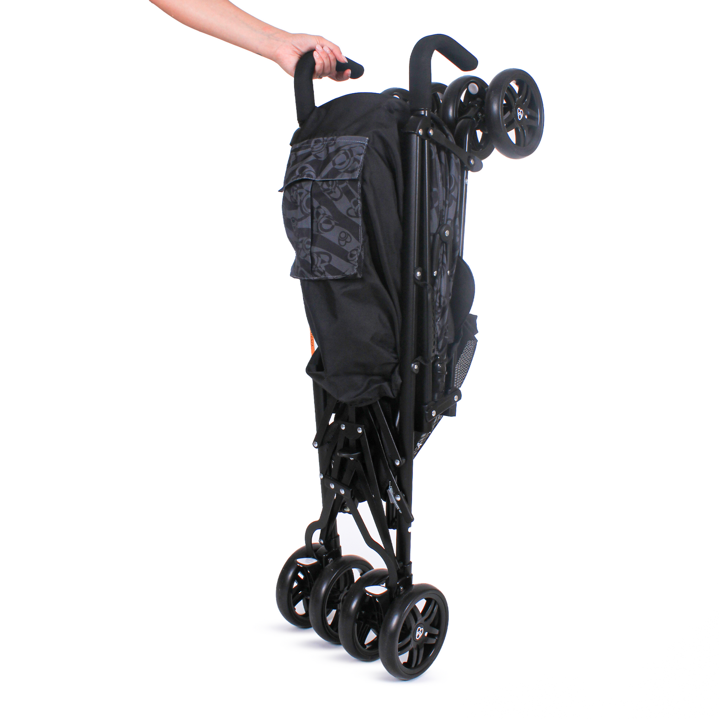 Passeggino Leggero Barotti Zoom con Borsa e Materassino Relax Black/Grey