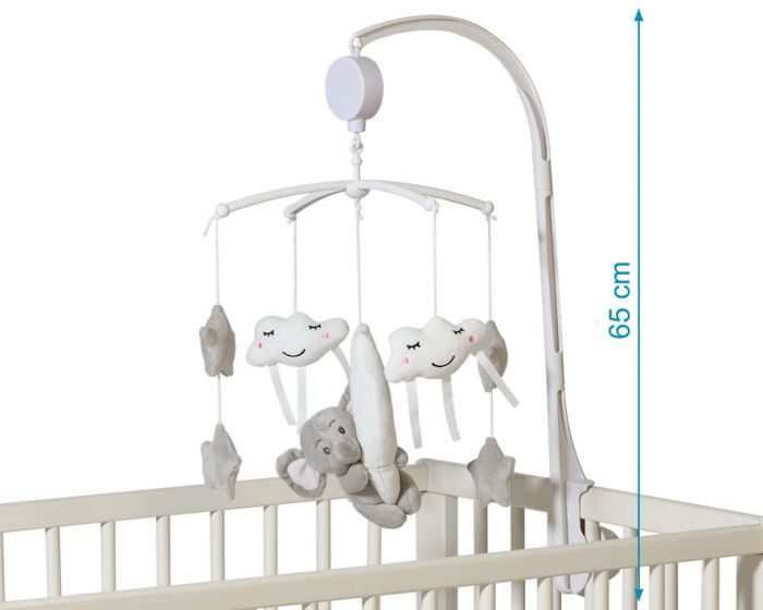 Giostrina Musicale Culla KioKids Elefante Grigio