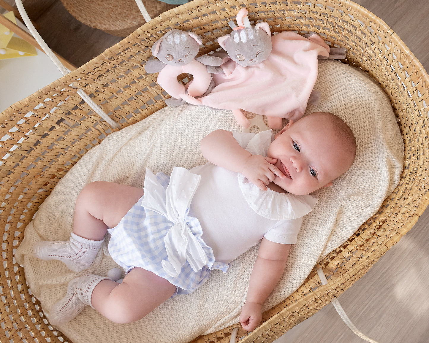 Set DouDou e Sonaglino Gattino Kio Kids Rosa