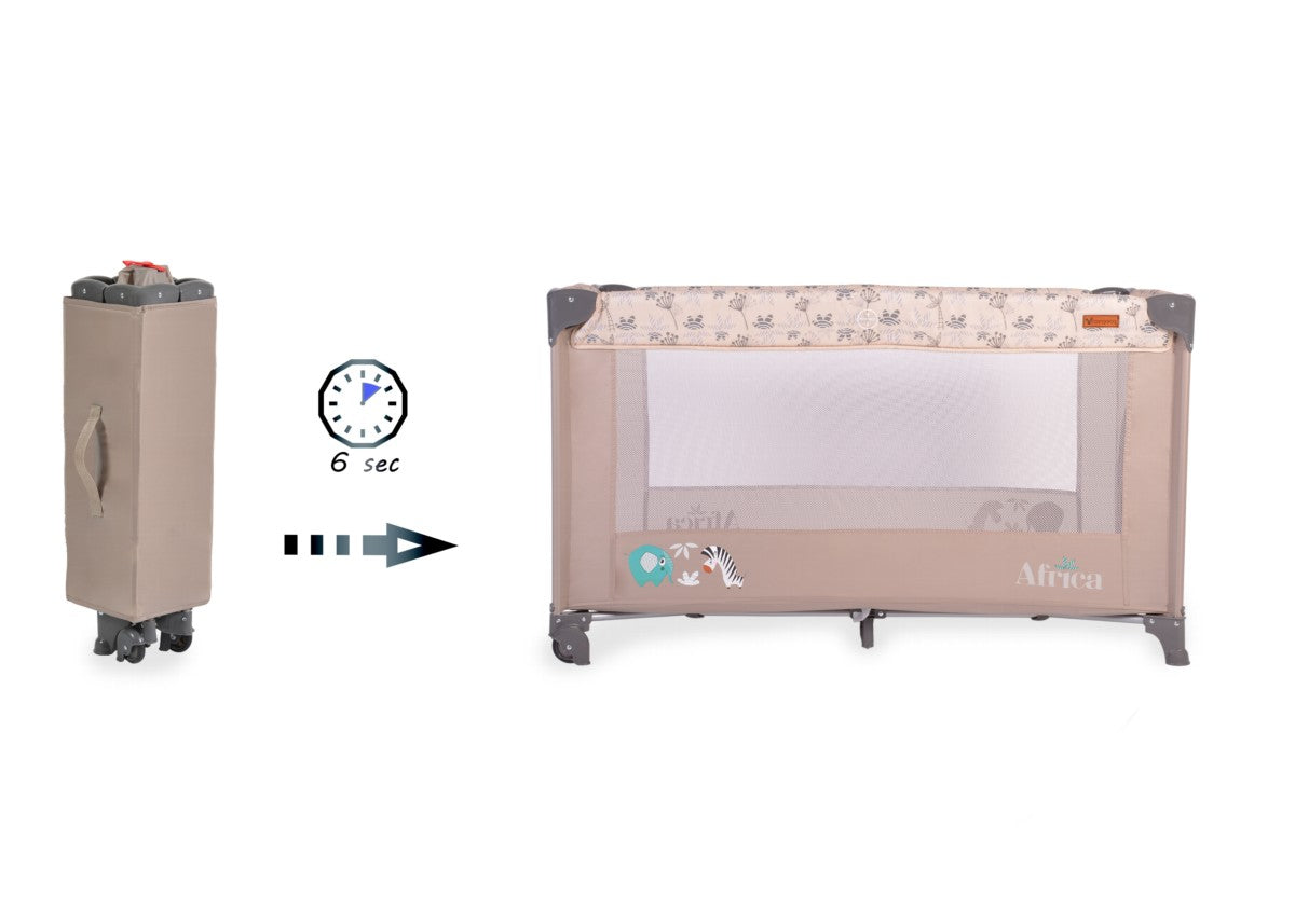 Culla da campeggio Cangaroo Africa beige