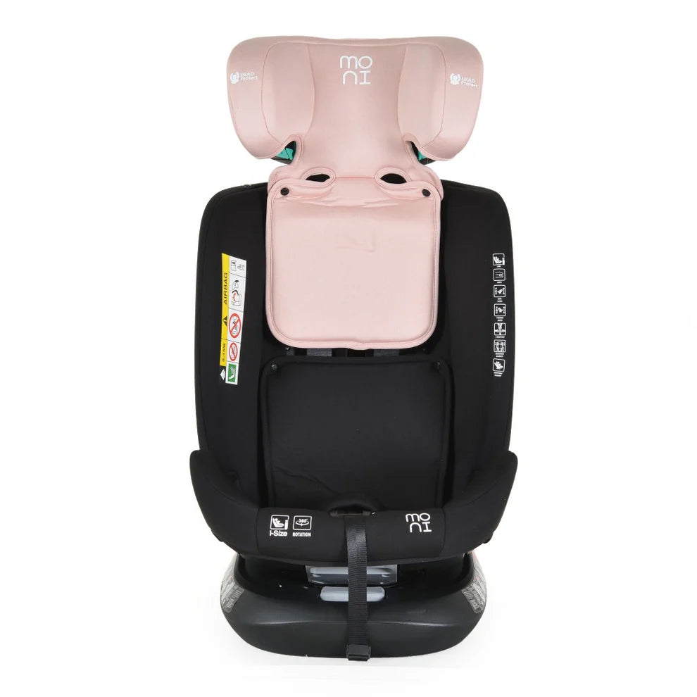 Seggiolino Auto Moni Serengeti 360° I-Size 40-150cm Rosa