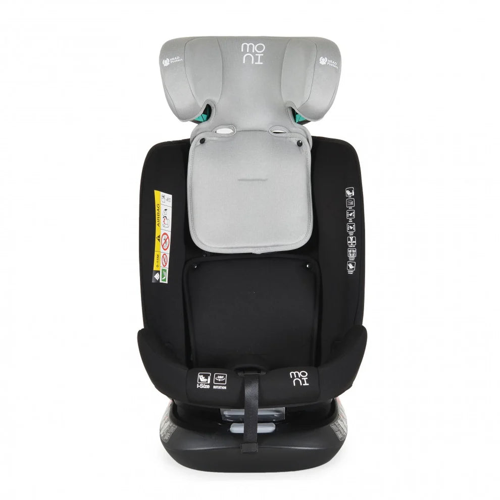 Seggiolino Auto Moni Serengeti I-Size 40-150cm Grigio Chiaro
