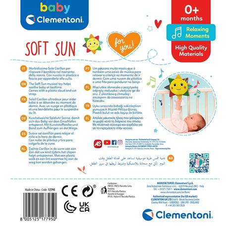 Clementoni Carillon Soft Sun