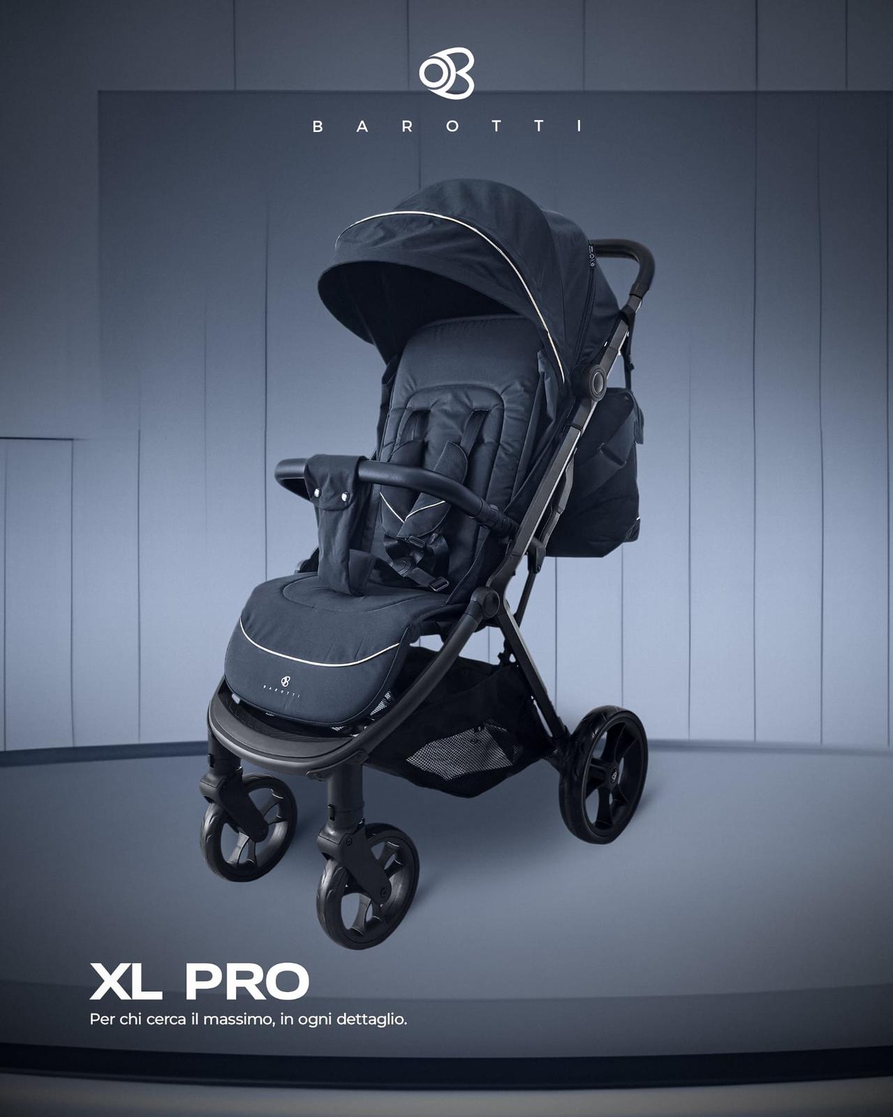 Passeggino Leggero Barotti XL PRO Puro con borsa coordinata 0/22kg