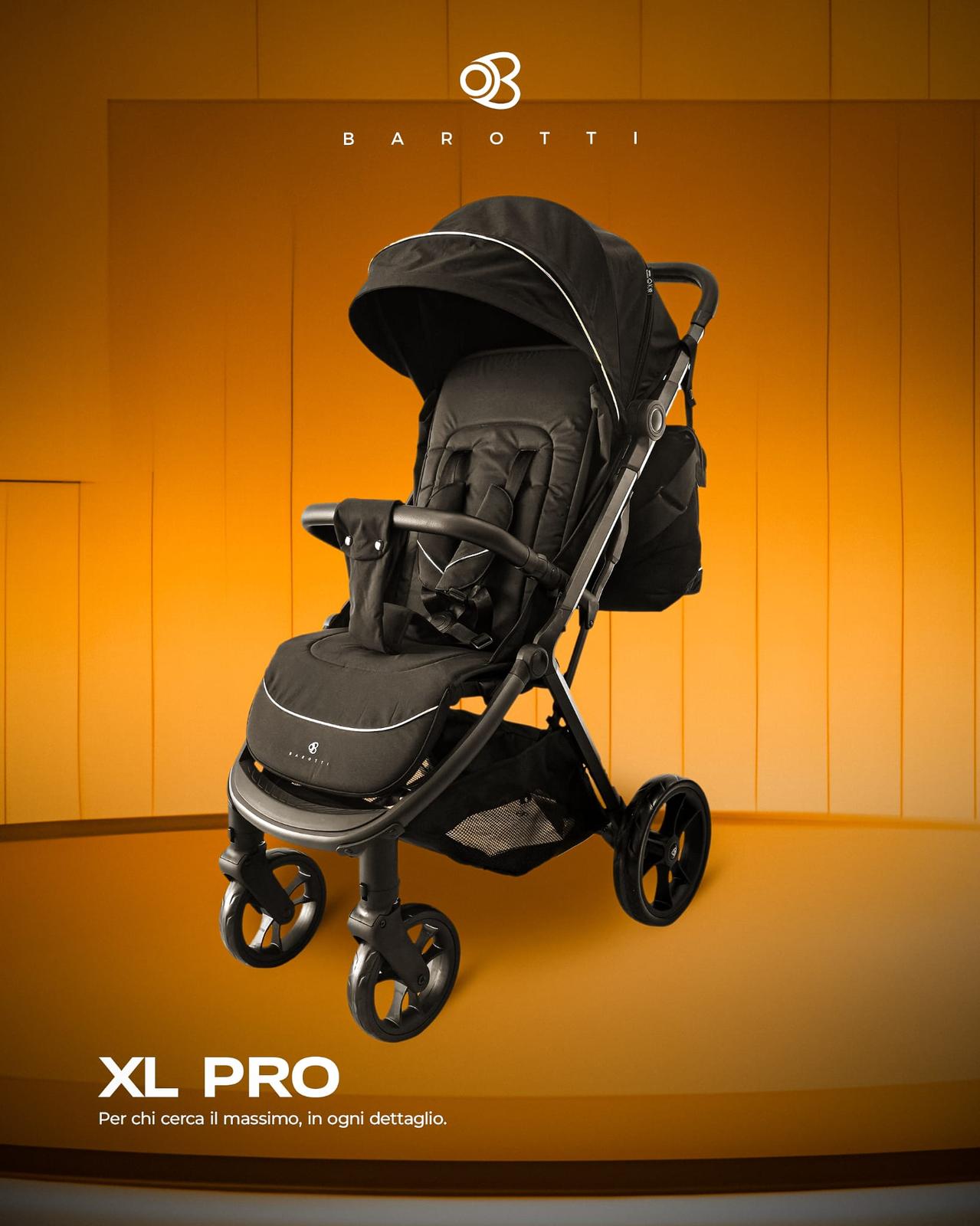 Passeggino Leggero Barotti XL PRO Puro con borsa coordinata 0/22kg