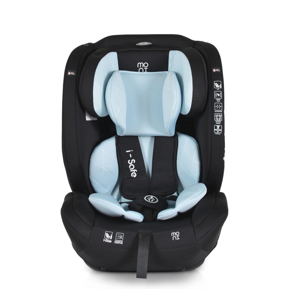 Moni Seggiolino Auto Isafe ISOFIX I-Size 76-150cm CELESTE