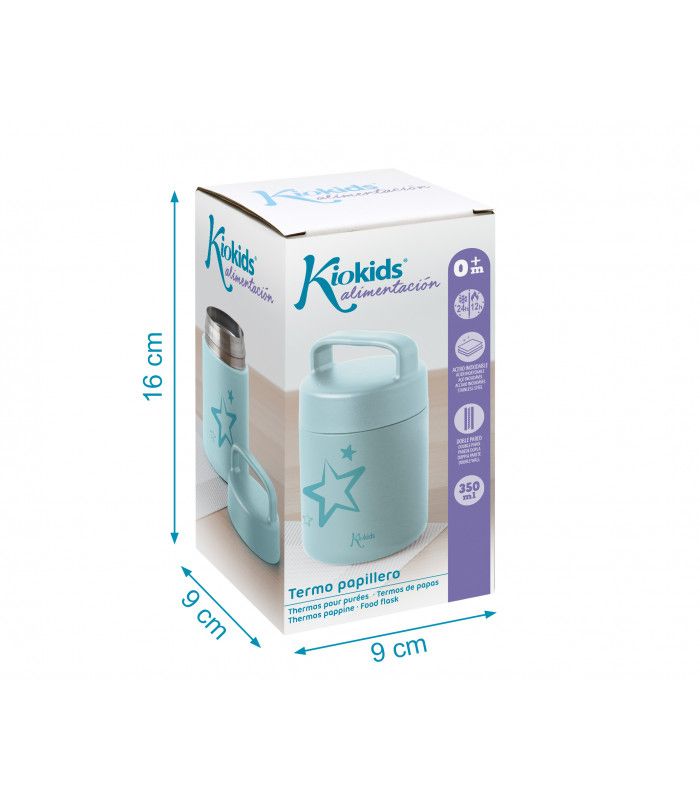 Thermos Pappa KioKids 350ML Caldo/Freddo Azzurro