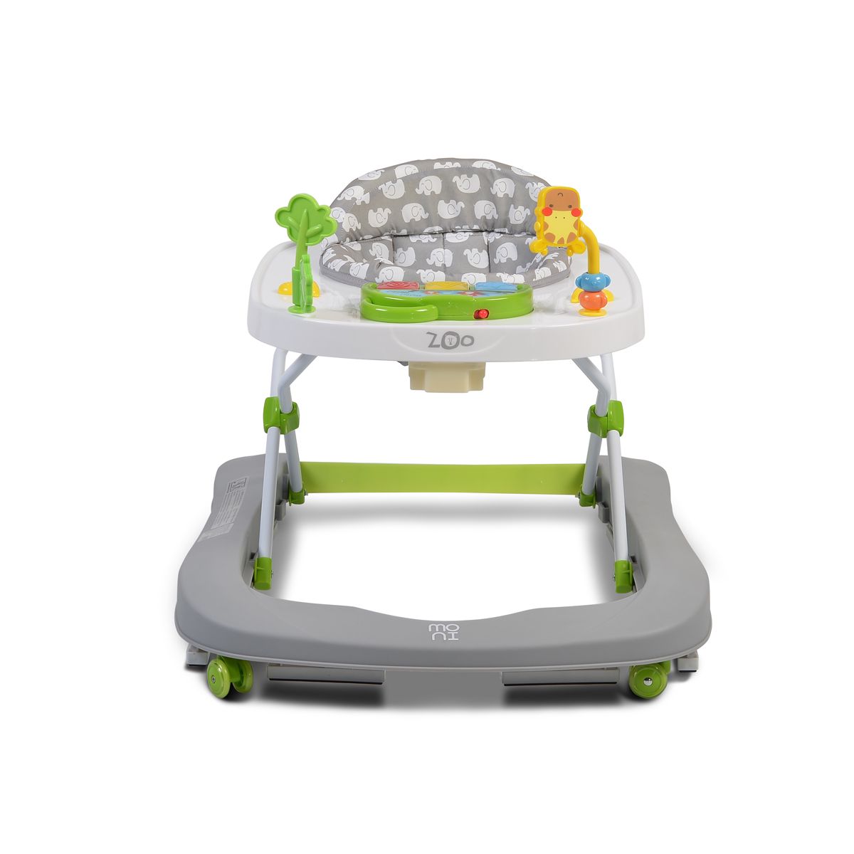 Girello Moni Zoo 2 in 1 primi passi grigio