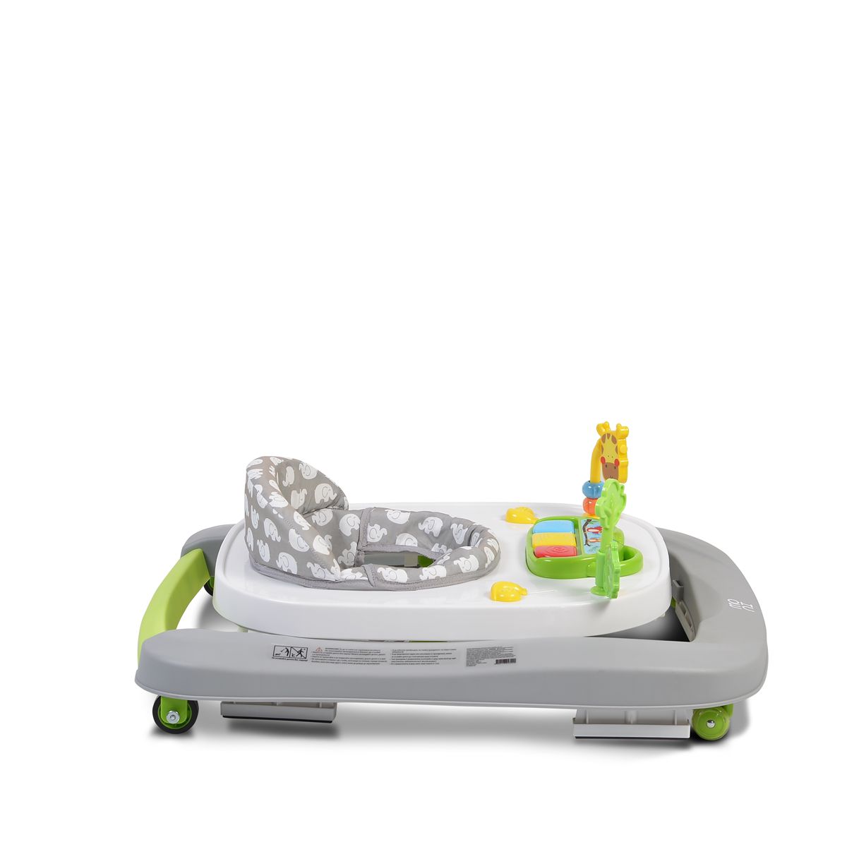 Girello Moni Zoo 2 in 1 primi passi grigio