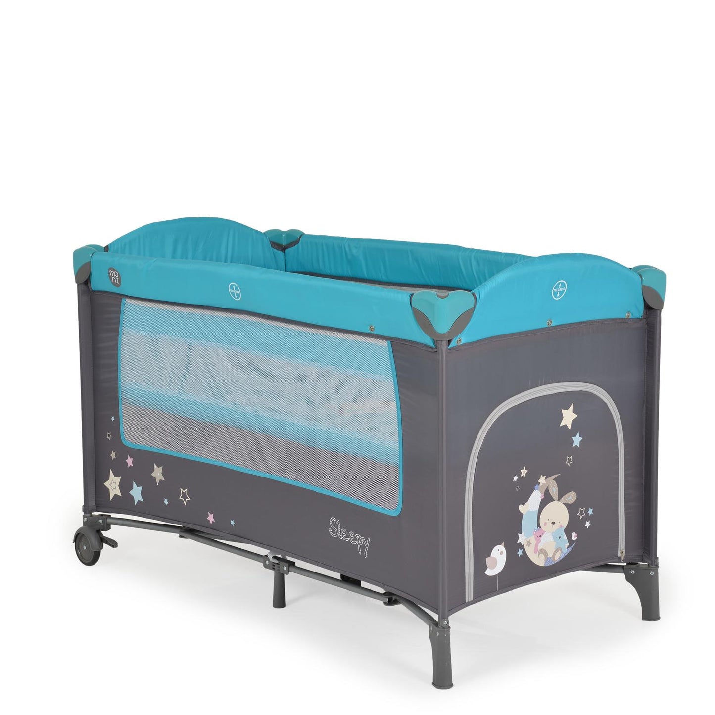 Culla Cangaroo Sleepy turchese con fasciatoio