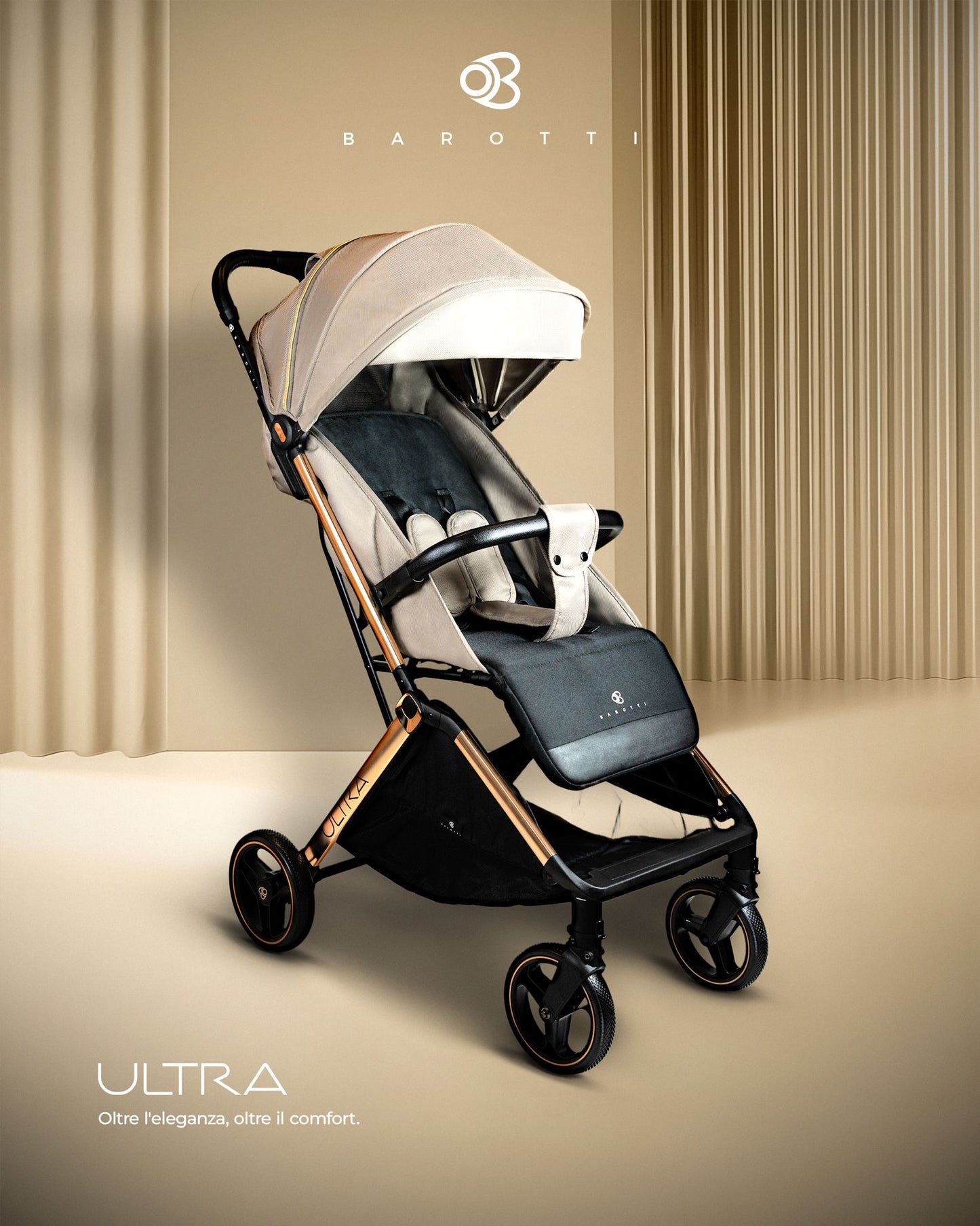 Passeggino Leggero Barotti Ultra Automatico con borsa vari colori 0/22kg