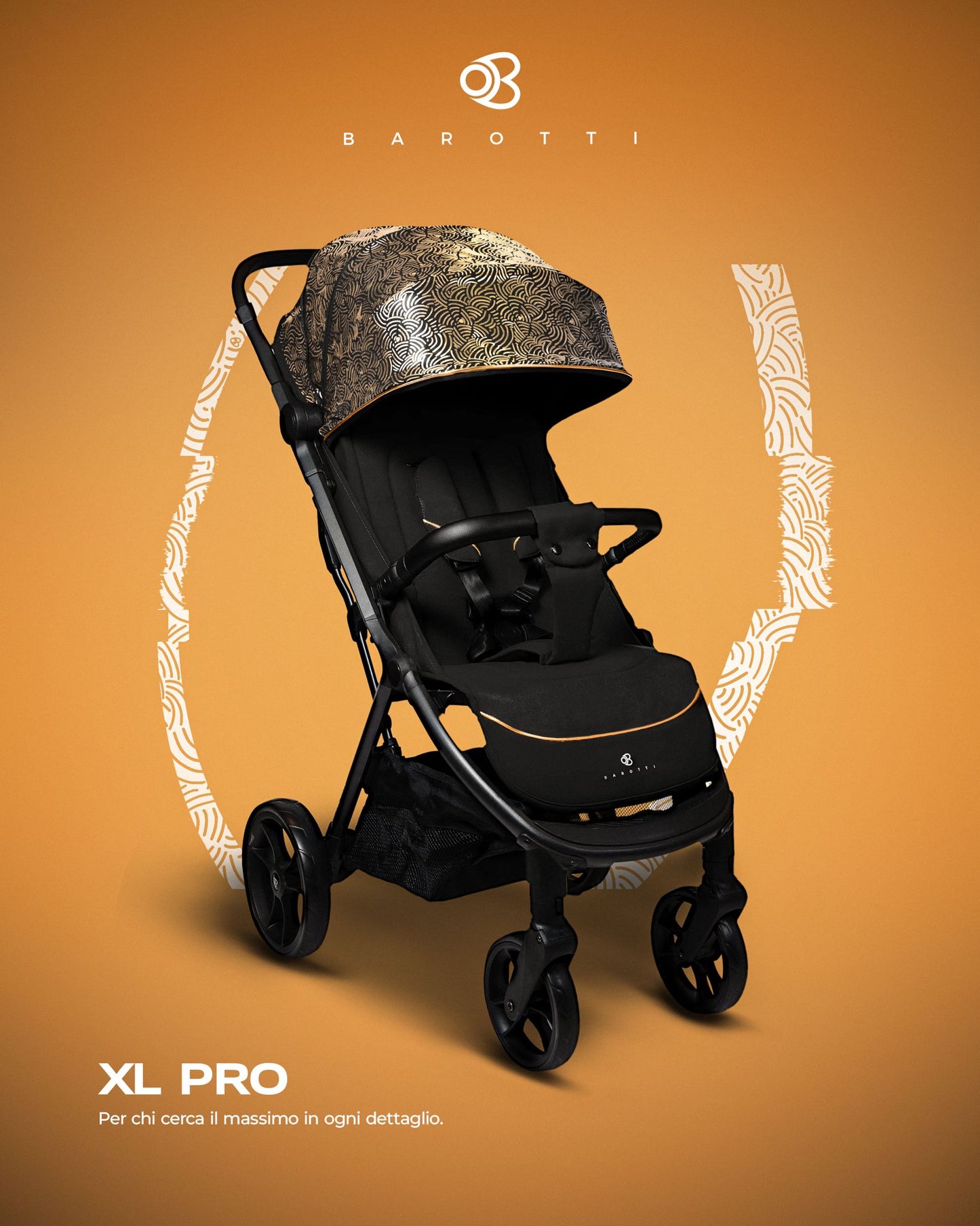 Passeggino Leggero Barotti XL PRO con borsa coordinata 0/22kg