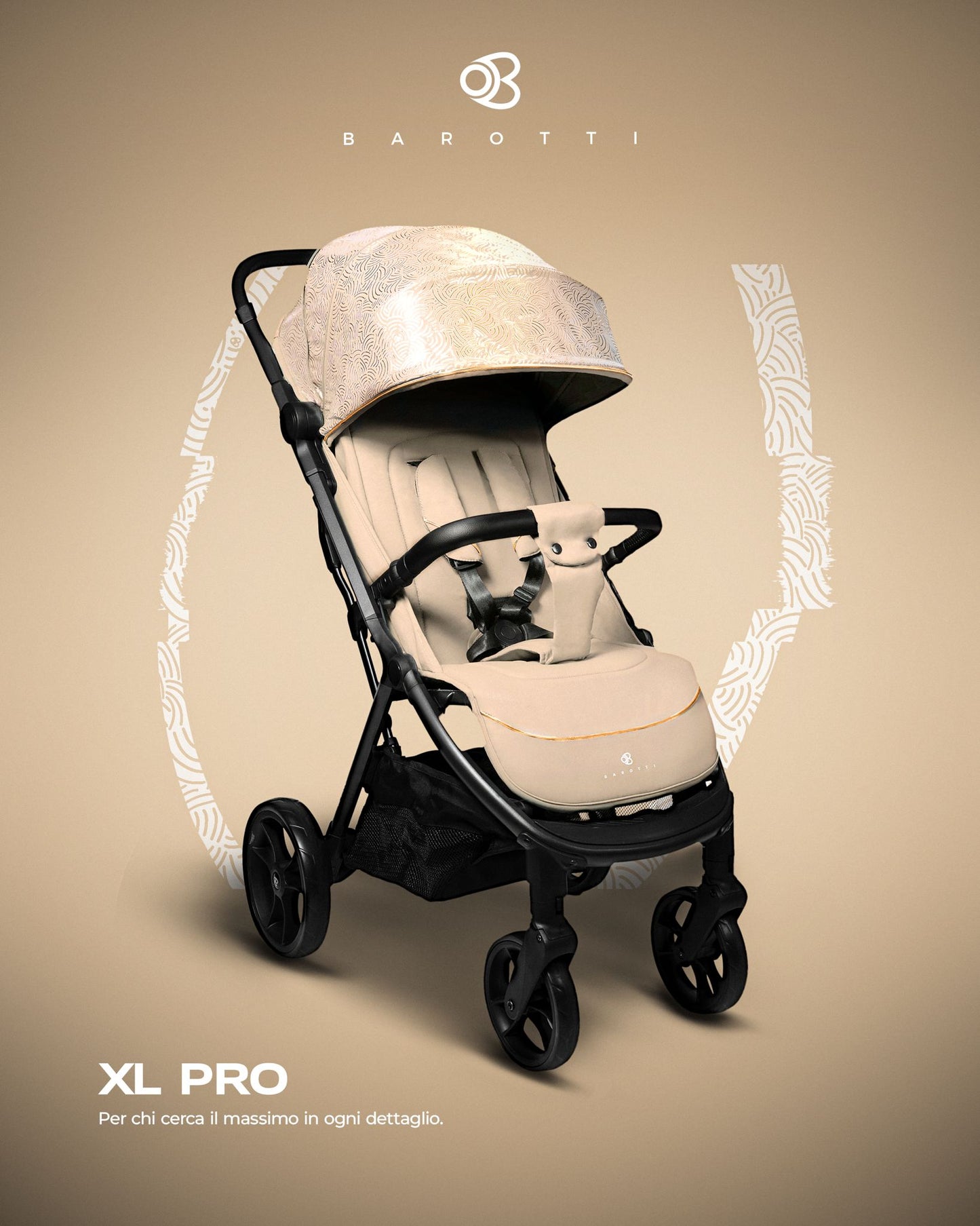 Passeggino Leggero Barotti XL PRO con borsa coordinata 0/22kg