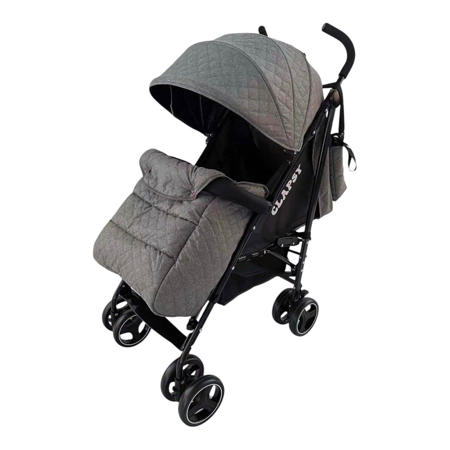 Passeggino Leggero Leonie Clapsy con Borsa e Coprigambe Misty Grey 0/18Kg