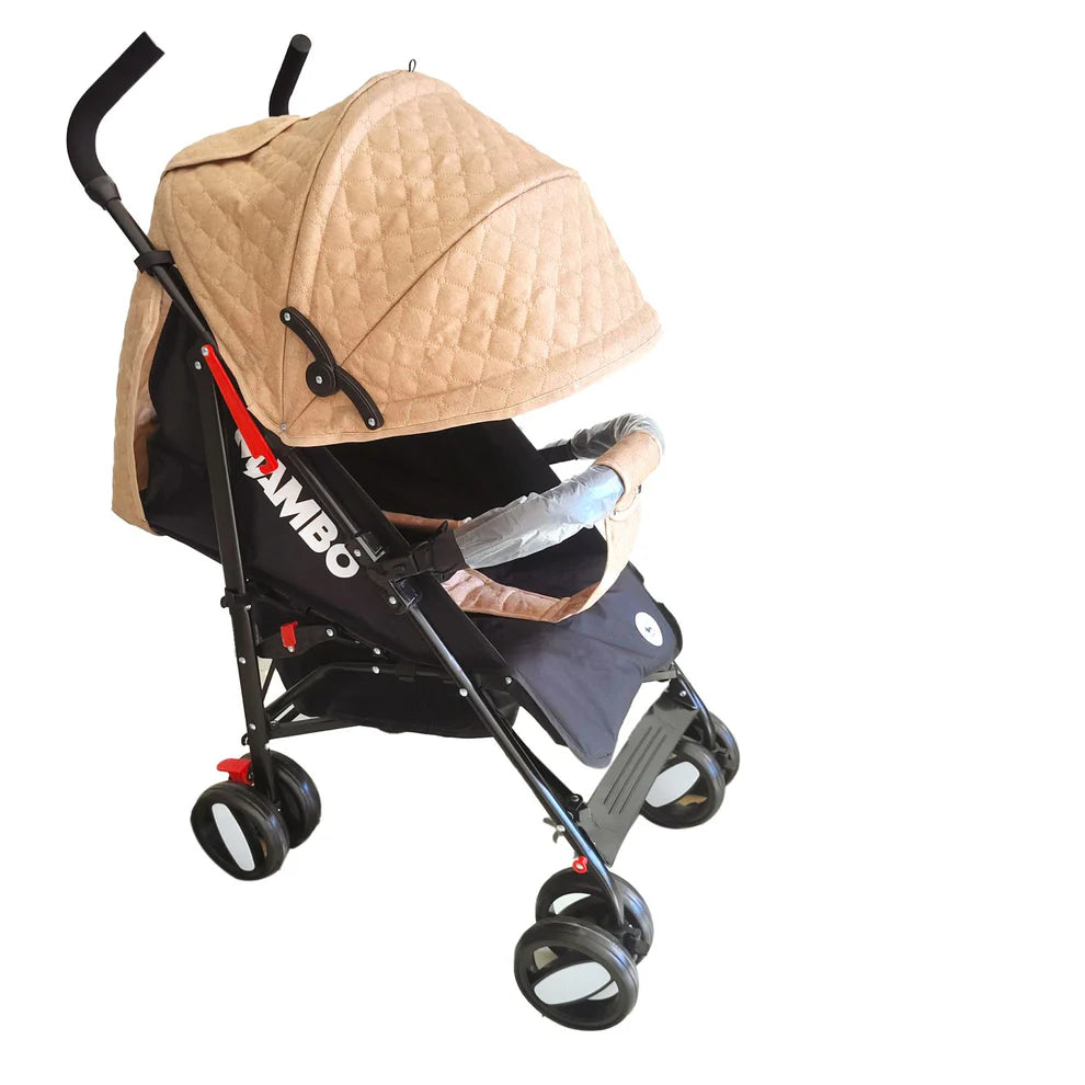 Passeggino Leggero Mambo con Borsa, Coprigambe e Zanzariera 0/15KG BEIGE