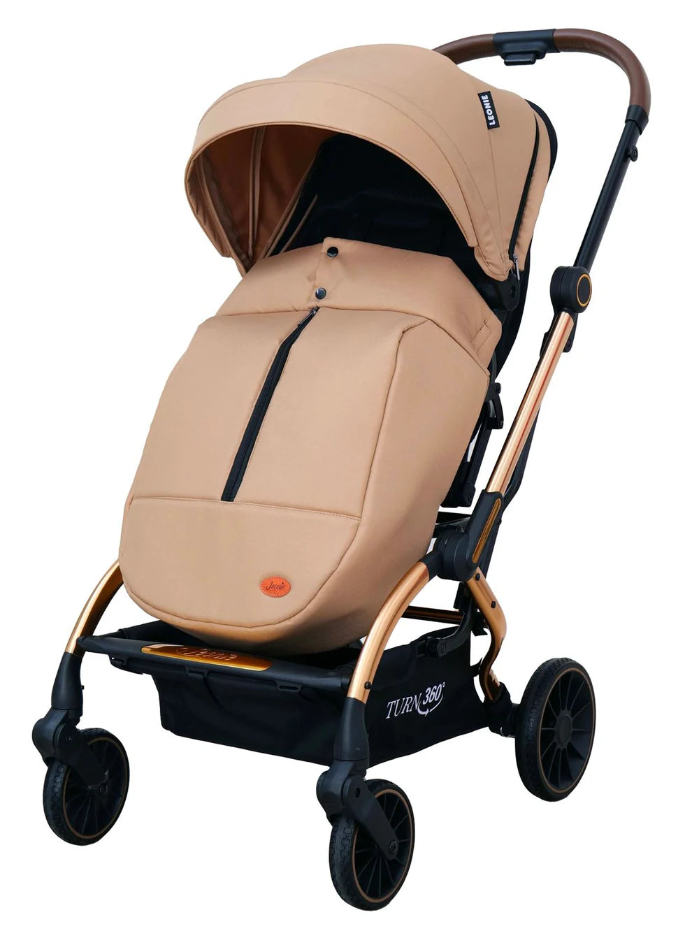 Passeggino Leonie Turn 360 Fronte Mamma e Fronte Strada con Coprigambe, Zaino e Zanzariera Vari Colori Omologato 0/22kg