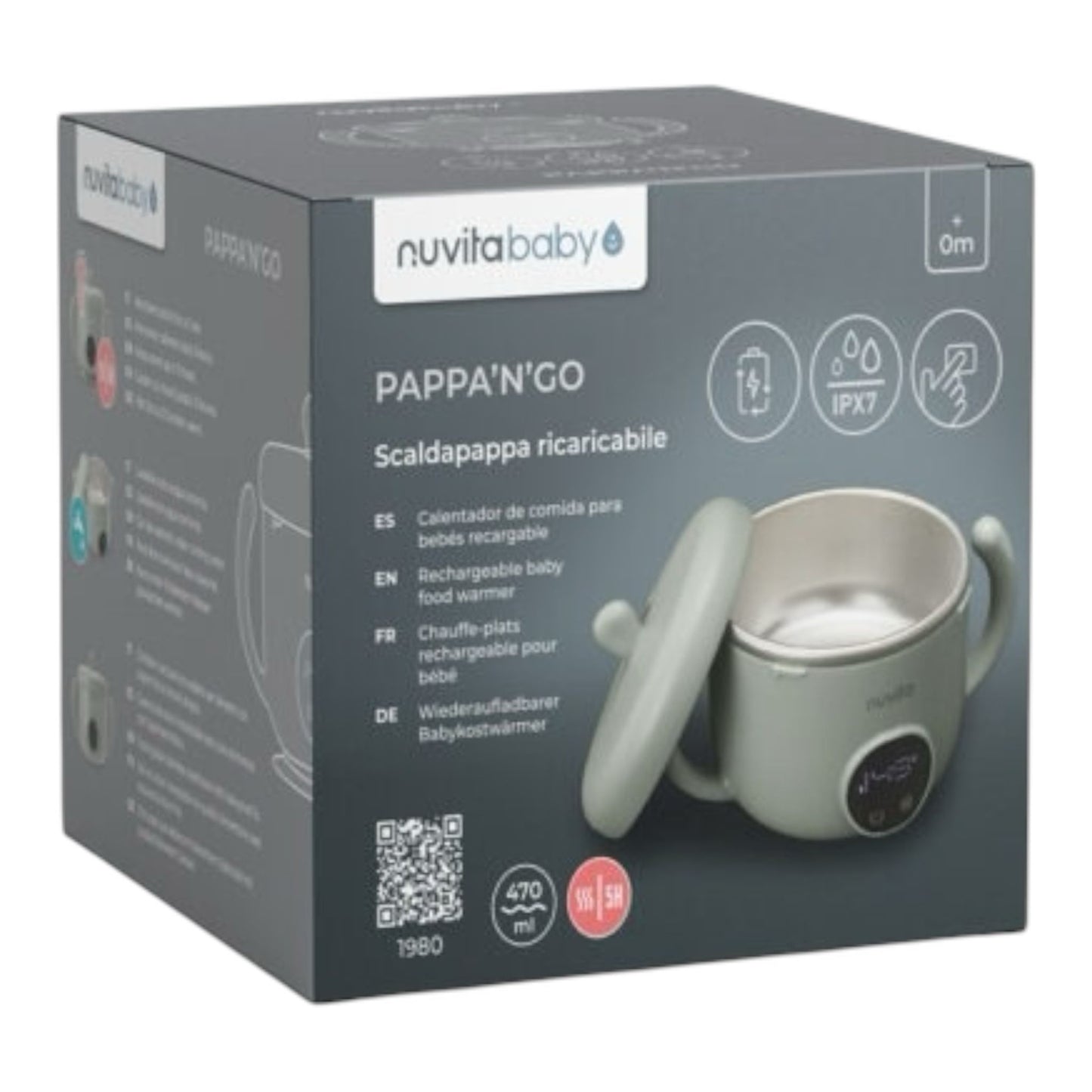 Scaldapappa Portatile e Ricaricabile Nuvita Pappa'n'Go