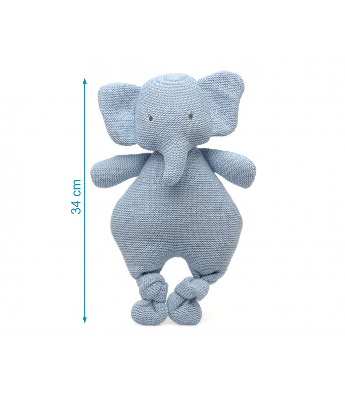 Peluche Elefante KioKids 33cm Azzurro