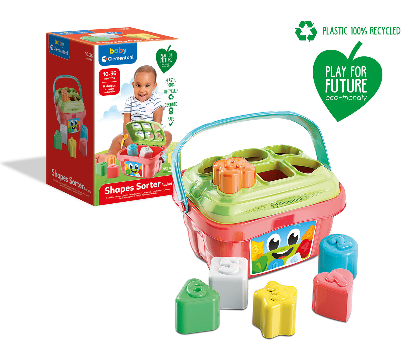 Clementoni Shapes Sorter Bucket