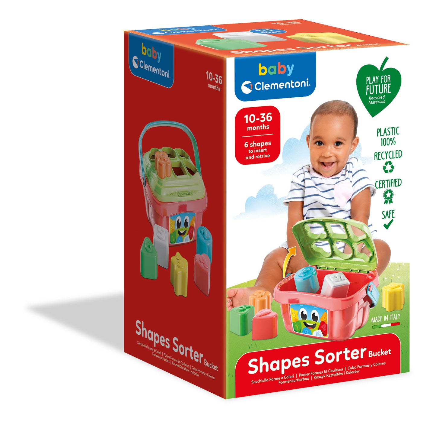 Clementoni Shapes Sorter Bucket