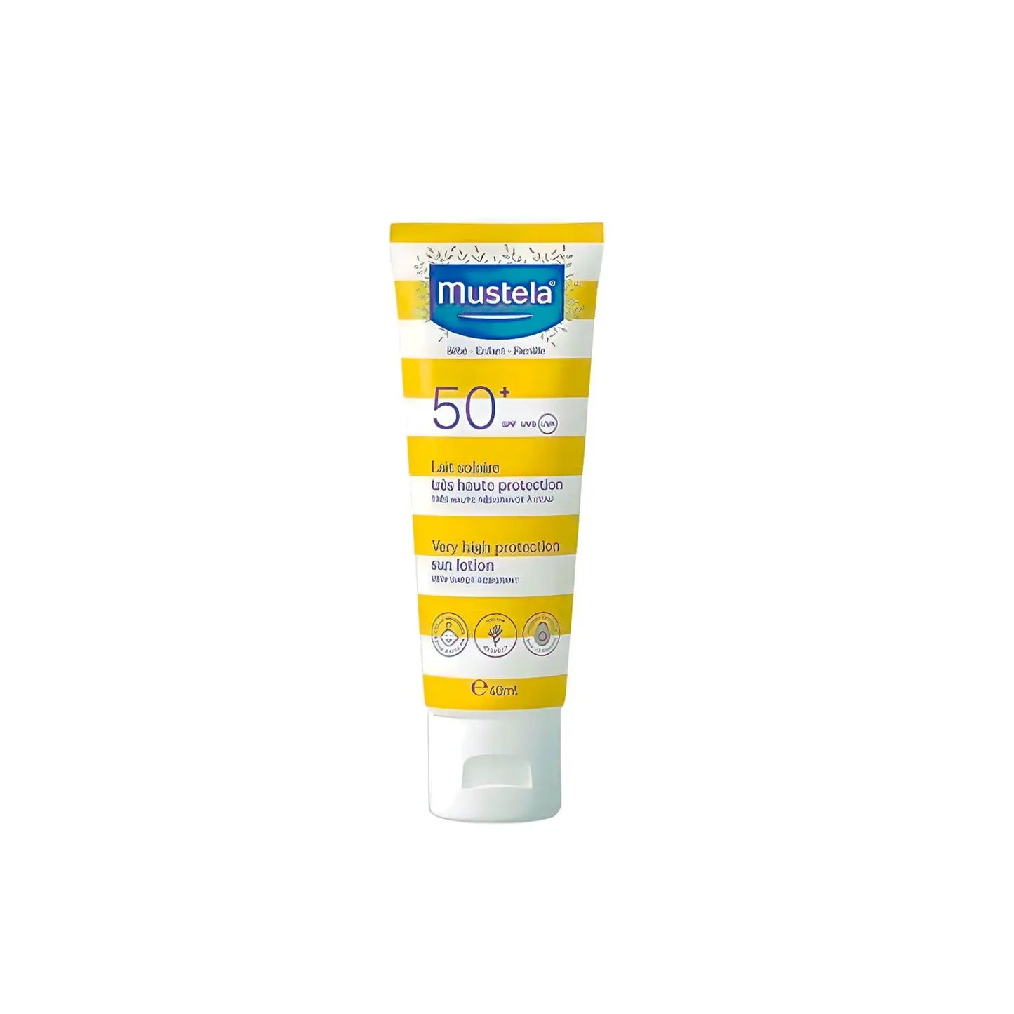 Mustela Kit Viaggio Latte Solare 40ML + Hydra Bebè Corpo 100Ml + Det. Del. 100ML
