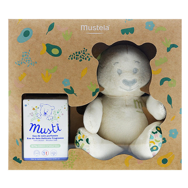 Cofanetto Mustela con Acqua di Colonia e Pupazzo