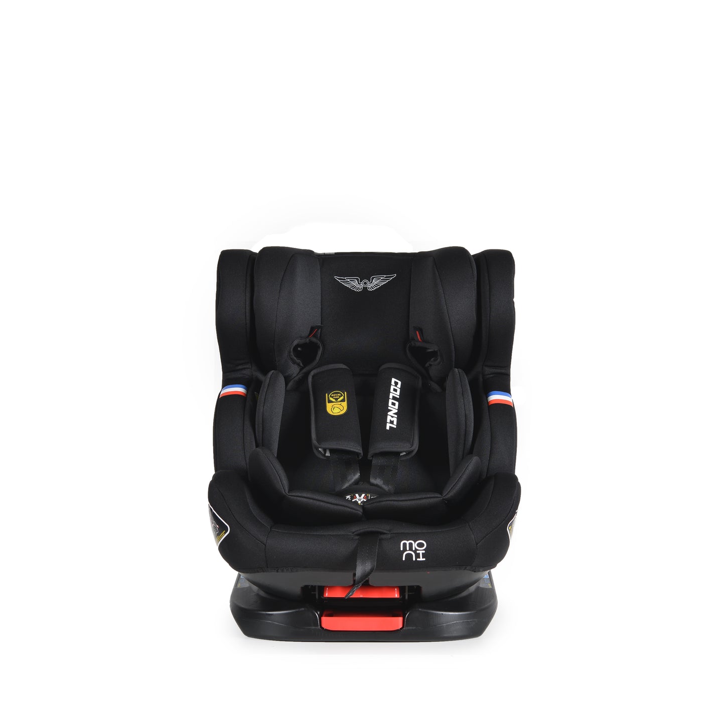 Moni seggiolino Auto Gruppo Colonel 0/1/2/3, 0-36 kg Isofix black 360°