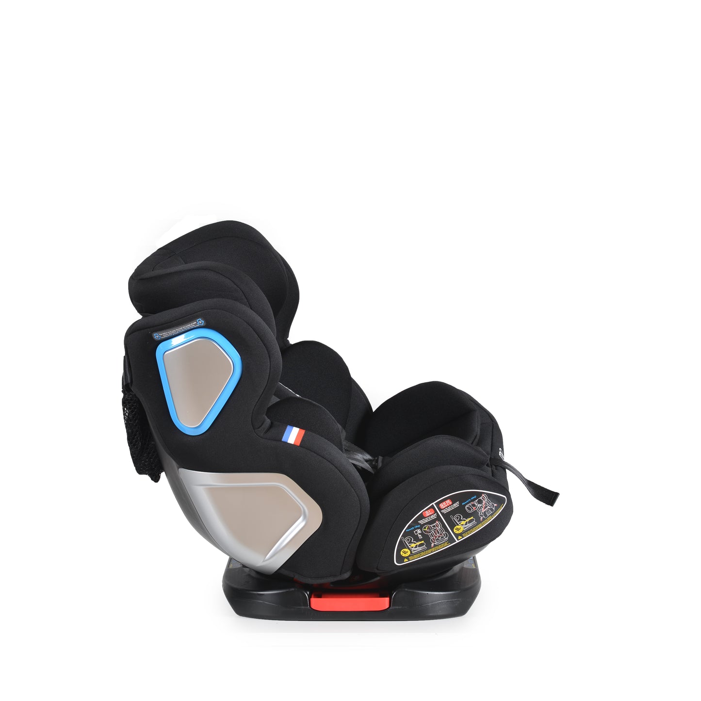 Moni seggiolino Auto Gruppo Colonel 0/1/2/3, 0-36 kg Isofix black 360°