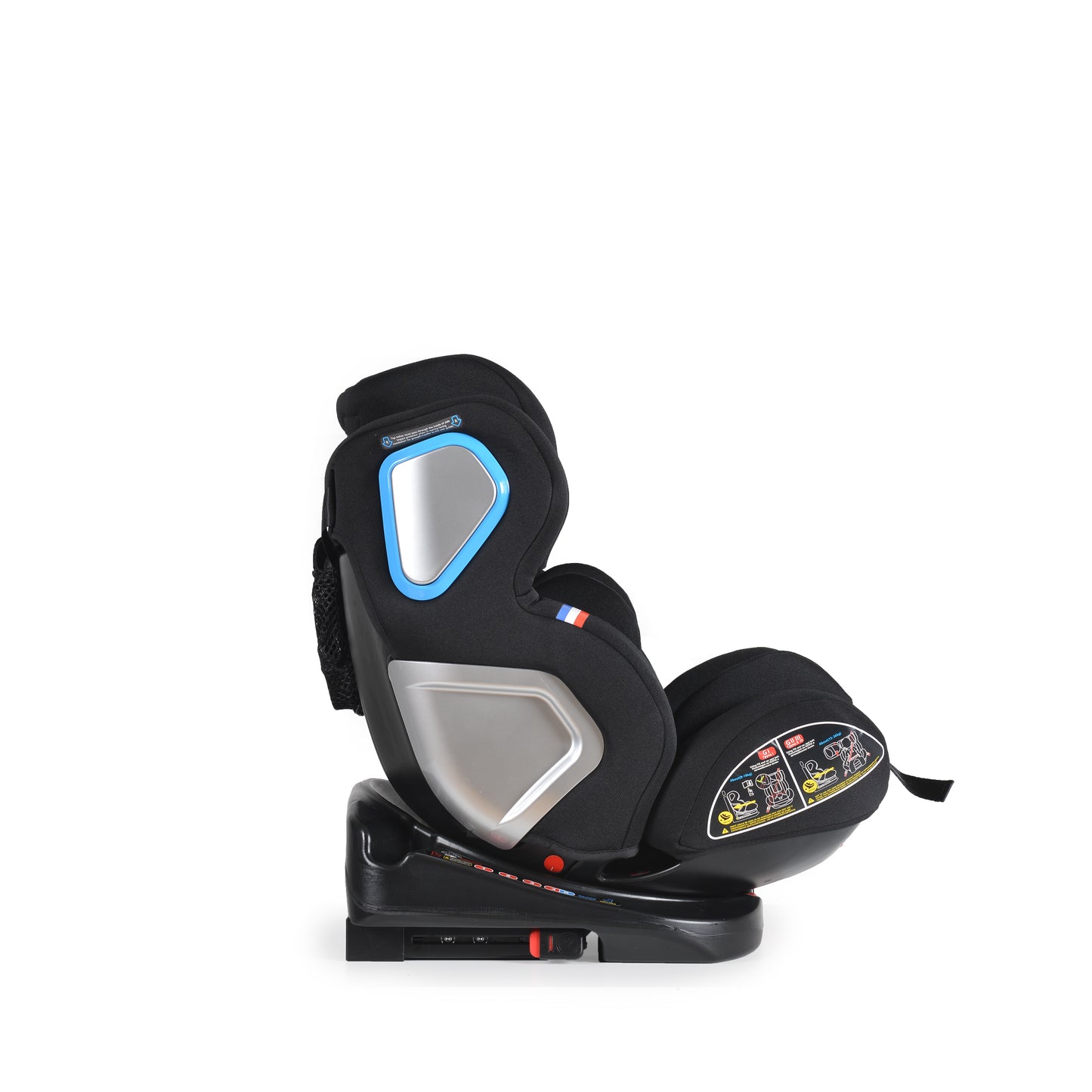 Moni seggiolino Auto Gruppo Colonel 0/1/2/3, 0-36 kg Isofix black 360°