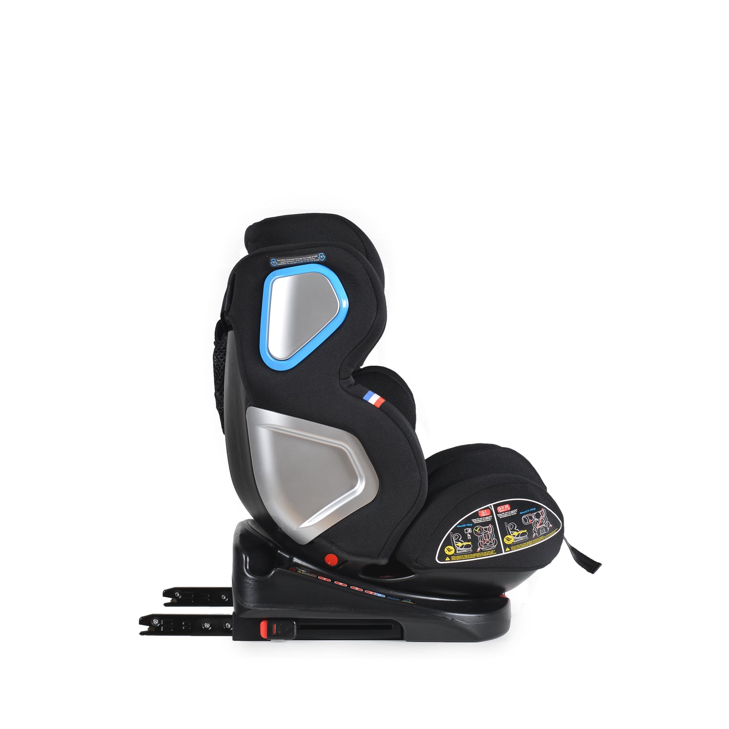 Moni seggiolino Auto Gruppo Colonel 0/1/2/3, 0-36 kg Isofix black 360°