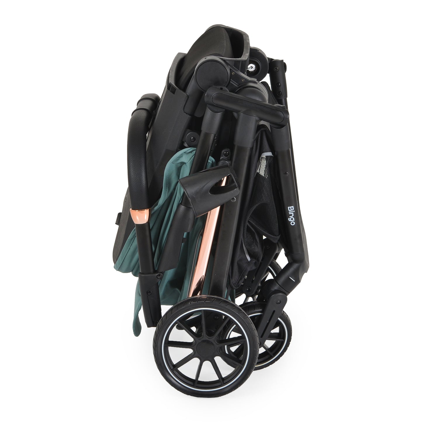 Passeggino Moni Bingo 360 Fronte Mamma e Fronte Strada con Coprigambe e Borsa Coordinata Marine Green 0/22kg