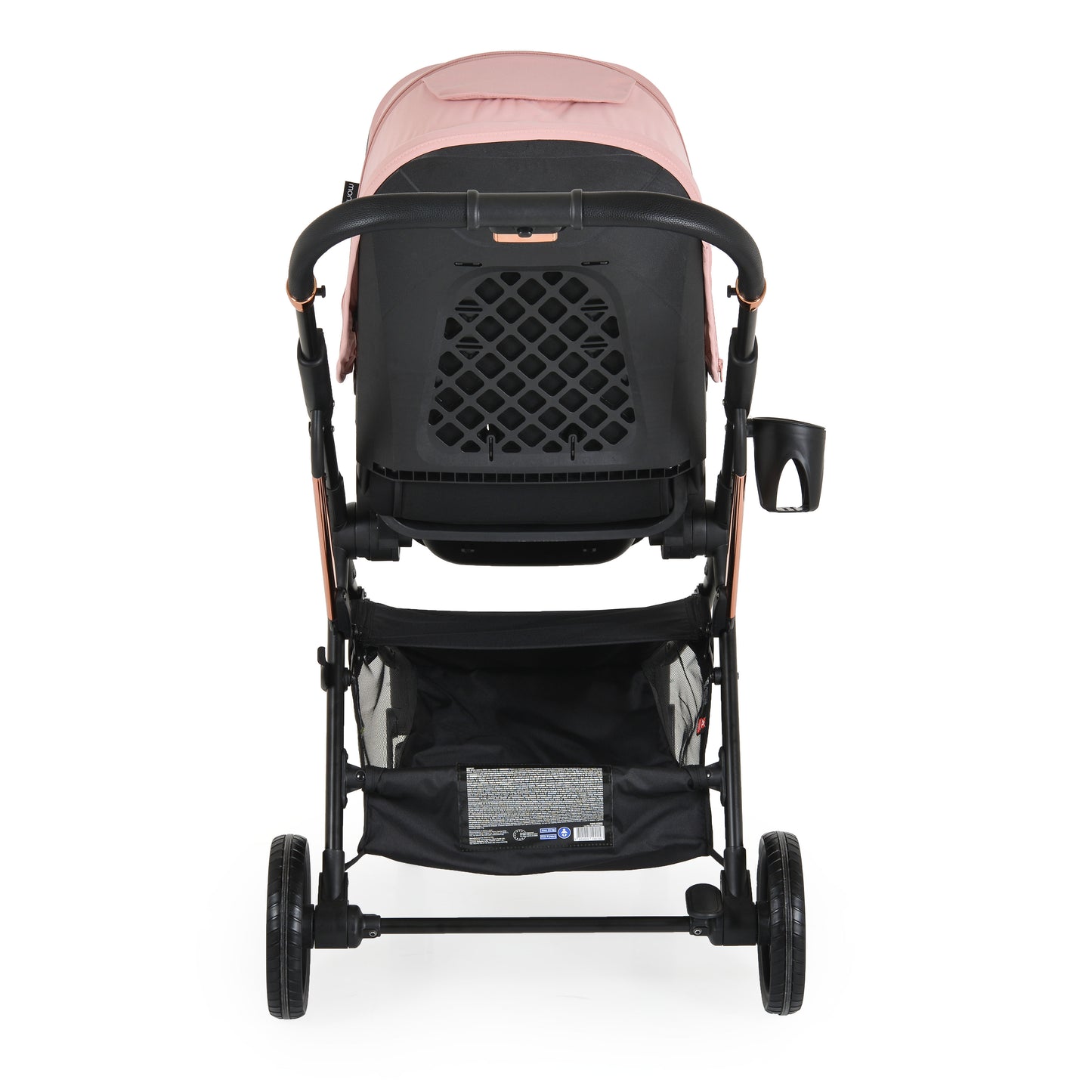 Passeggino Moni Bingo 360 Fronte Mamma e Fronte Strada con Coprigambe e Borsa Coordinata Rosa 0/22kg