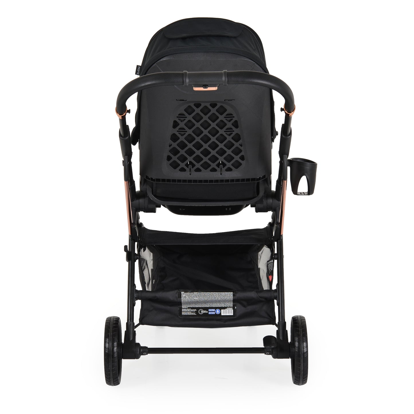 Passeggino Moni Bingo 360 Fronte Mamma e Fronte Strada con Coprigambe e Borsa Coordinata Nero 0/22kg