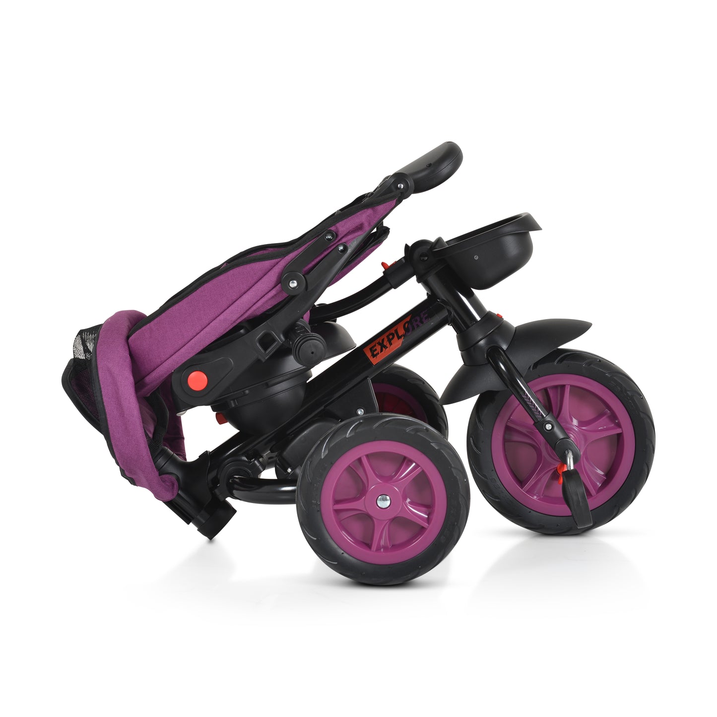 Triciclo Byox Explore Fronte Mamma/Fronte Strada Viola