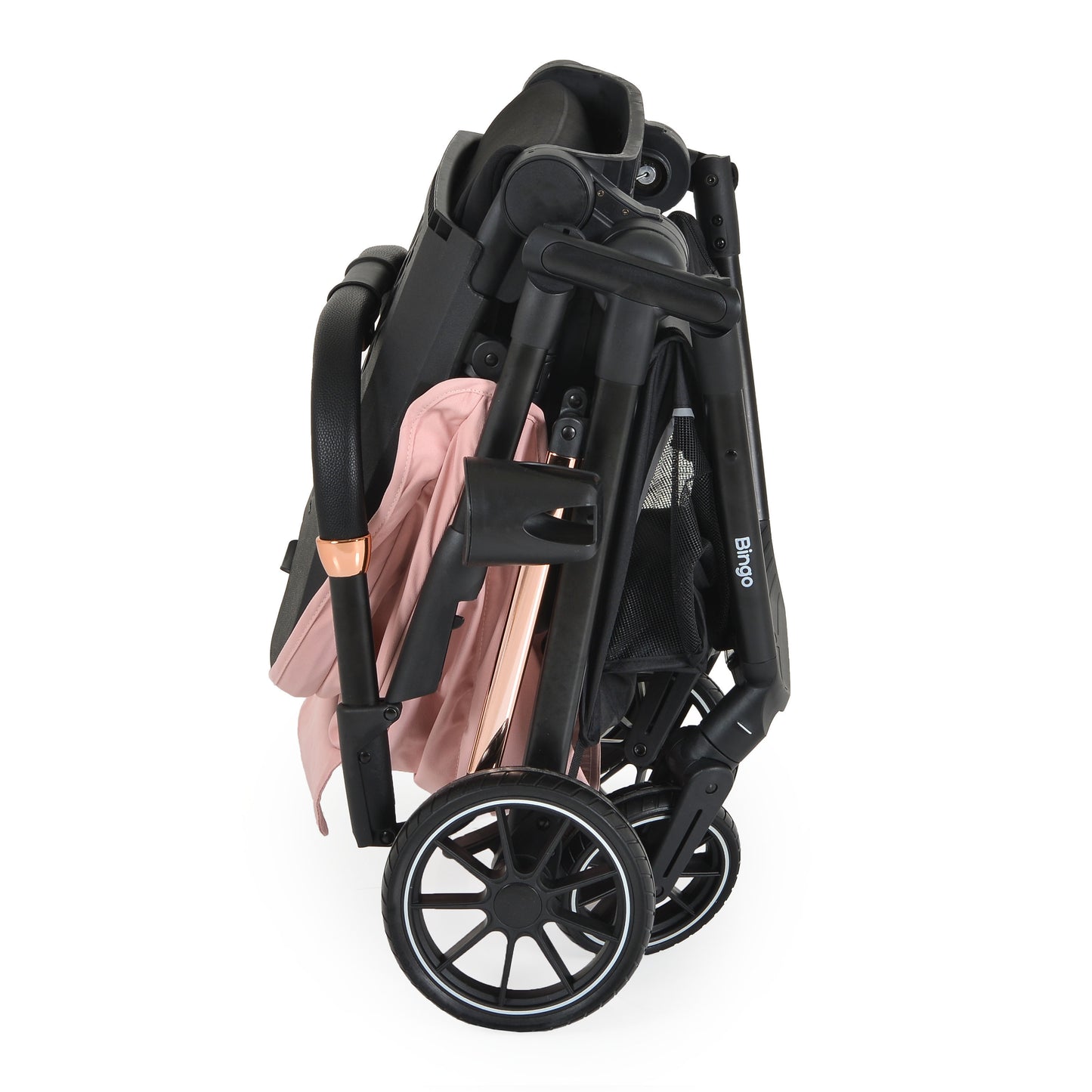 Passeggino Moni Bingo 360 Fronte Mamma e Fronte Strada con Coprigambe e Borsa Coordinata Rosa 0/22kg