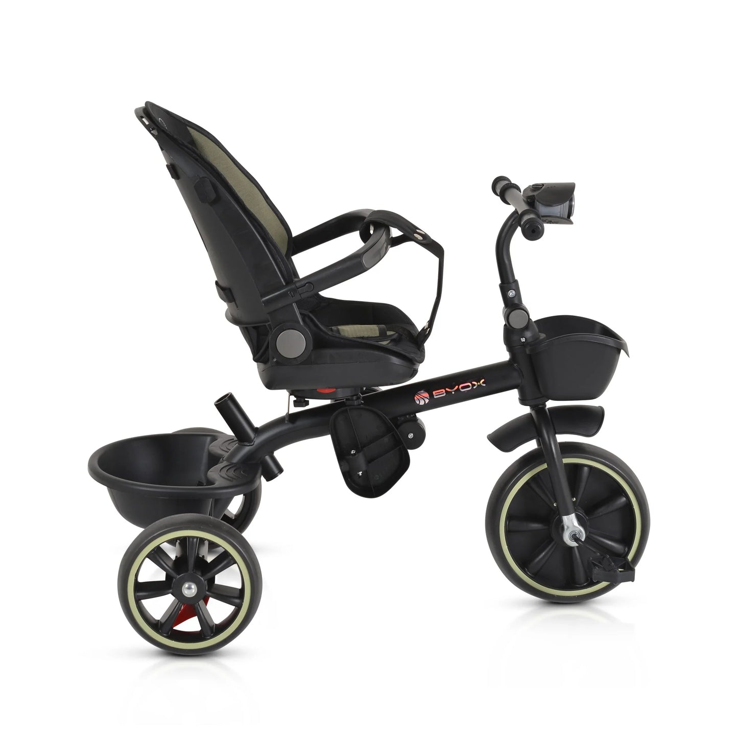 Triciclo Byox Summer fronte mamma/fronte strada green