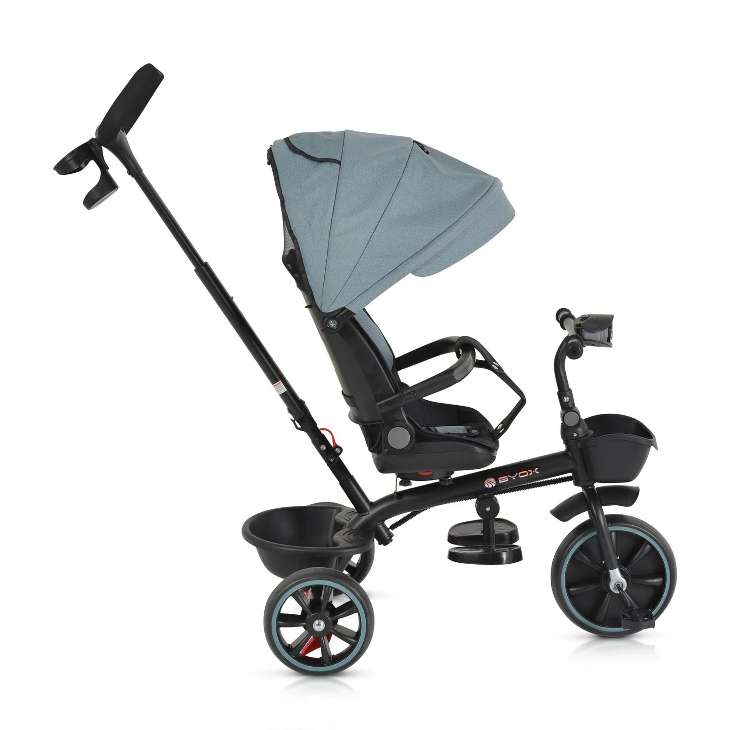 Triciclo Byox Summer fronte mamma/fronte strada azzurro
