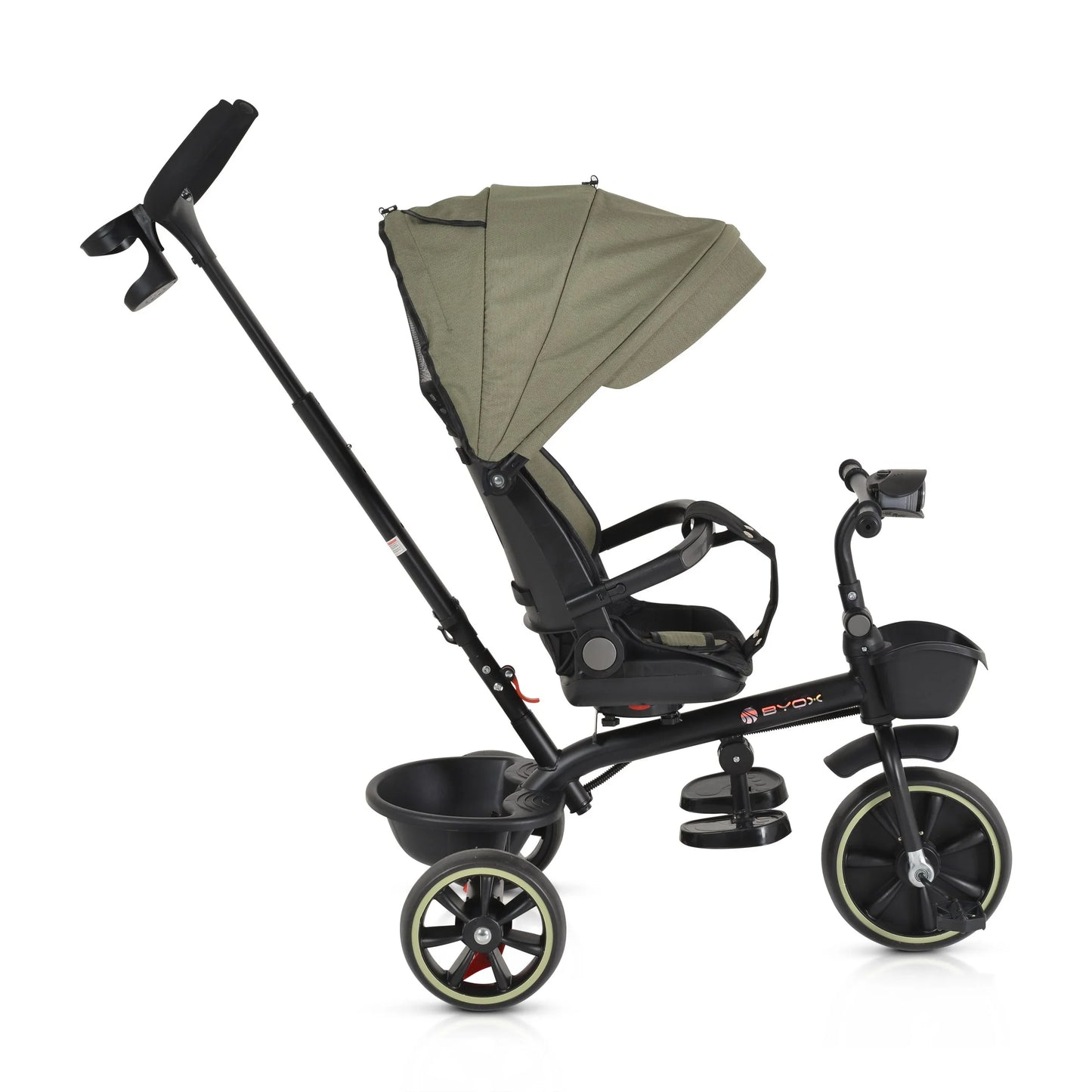 Triciclo Byox Summer fronte mamma/fronte strada green