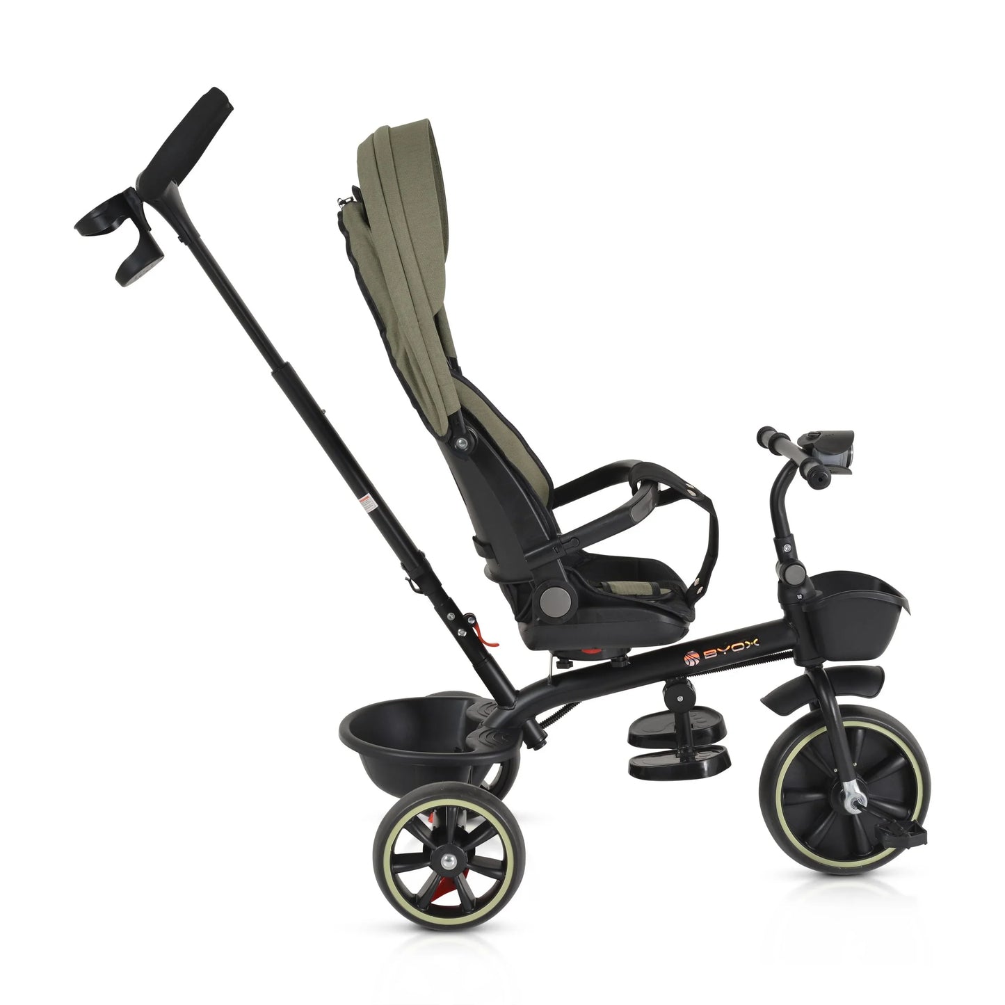 Triciclo Byox Summer fronte mamma/fronte strada green