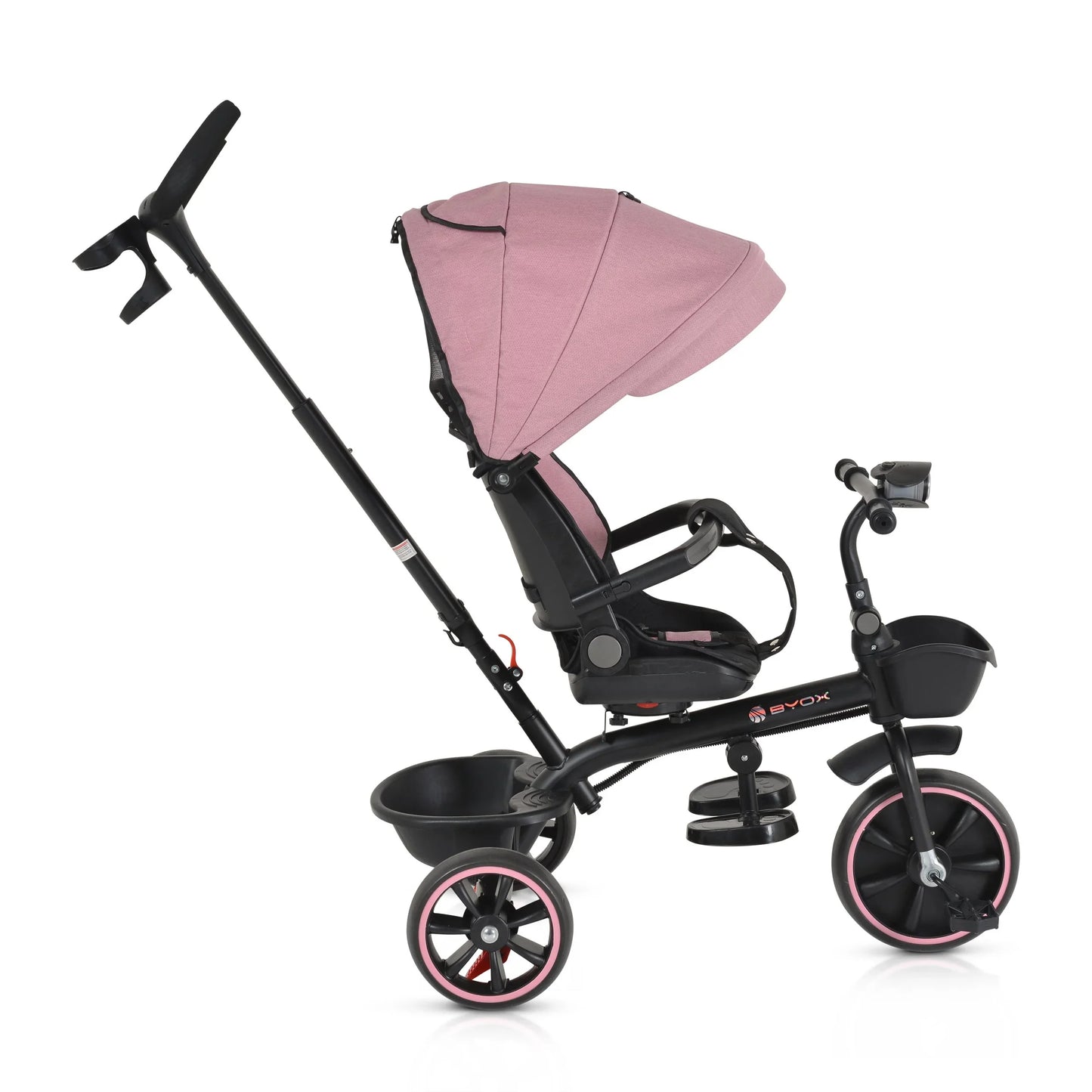 Triciclo Byox Summer fronte mamma/fronte strada rosa